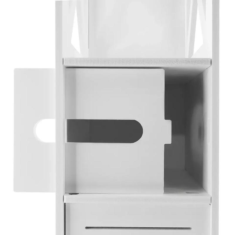 Waterproof Bathroom Storage Cabinet Free Standing Cabinet Organizer Unit White 6