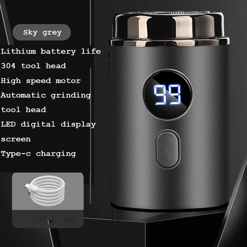 Mini Electric Shaver, Travel Shaver, IPX7 waterproof wireless portable shaver, Type-C rechargeable, home comfort Mini shaver 6