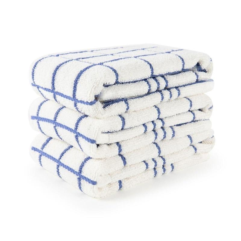 Product Introduction of Big Check Kitchen Towel - Pack of 6 - 100% Cotton - Absorbent & Reusable - Long-Lasting Cleaning Set 7