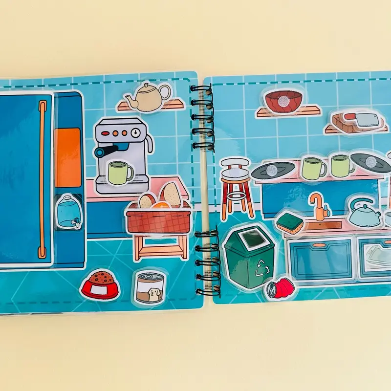 Toca Boca house Game children velcro book 2