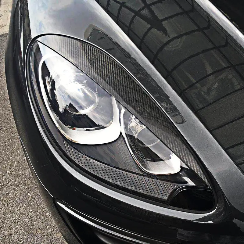 Porsche Macan Carbon Fibre Headlight Trims 14-17 0