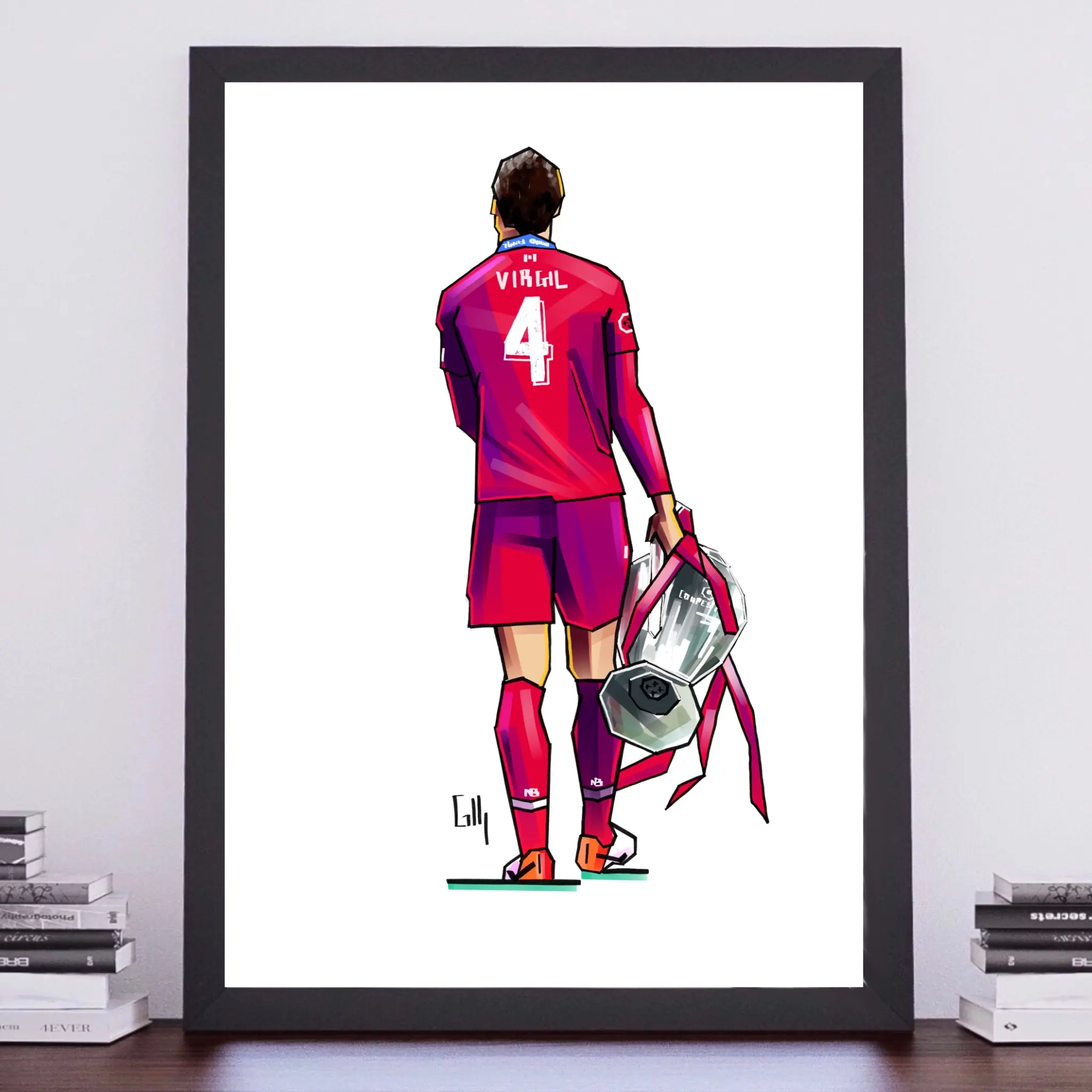 A4 Art Print - Virgil Holds Number 6 Madrid 19
