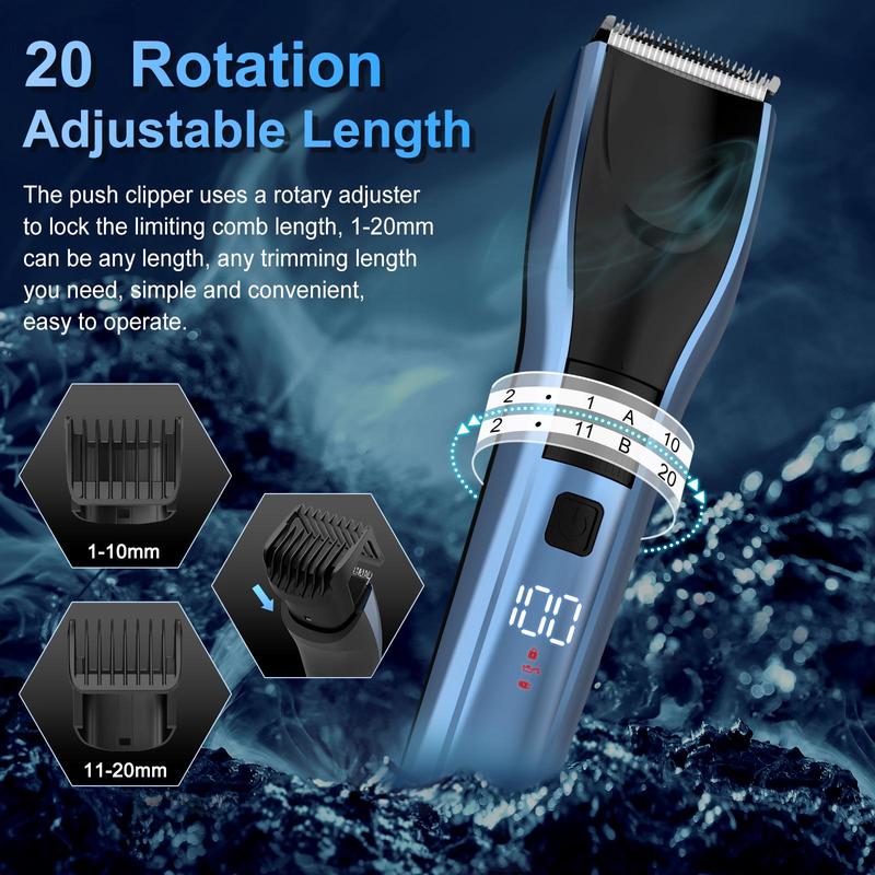 Sejoy Hair Trimmer Electric for Men Women rechargeable LED Display Hair Clipper  Beard Shaving Body Trimmer Professional Barber 3
