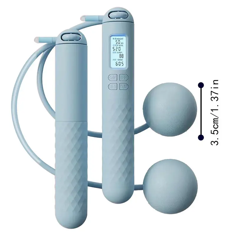 Smart Cordless Counting Skipping Rope Fitness Ropeless Jump Rope With Counter Weighted Skipping Rope For Fitness Accessories 7