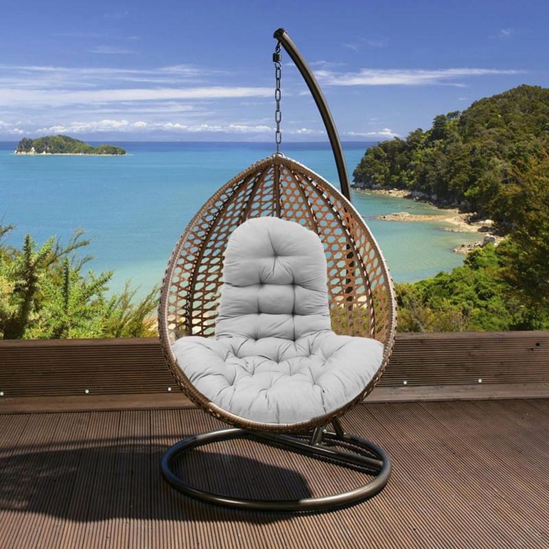 Lifeideas 6 Colors Thick Chair Seat Pad,Outdoor Tufted Hanging Egg Chair Cushion,Swing Chair Pad,Bench Cushion,Sun Lounger Rocking Cushion,Soft Basket Chair Seat Cushion,Hammock Chair Seat Pads,Sofa Cushion,Chair Seat Mat for Relaxer Patio Garden Lounge 7
