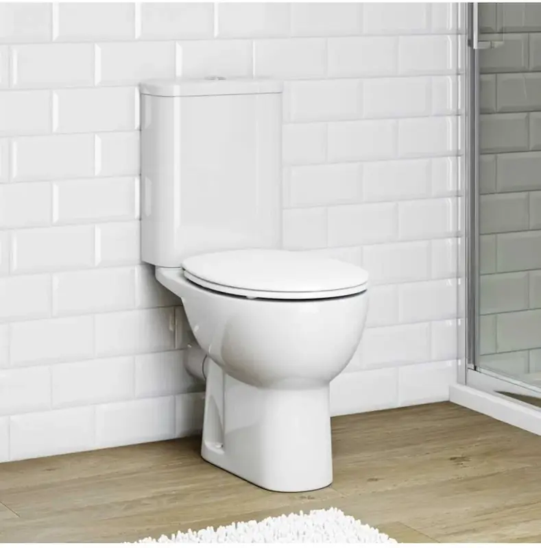 Soft Close Toilet Seat White Bathroom Oval Heavy Duty Universal Hinges Anti Slam 3