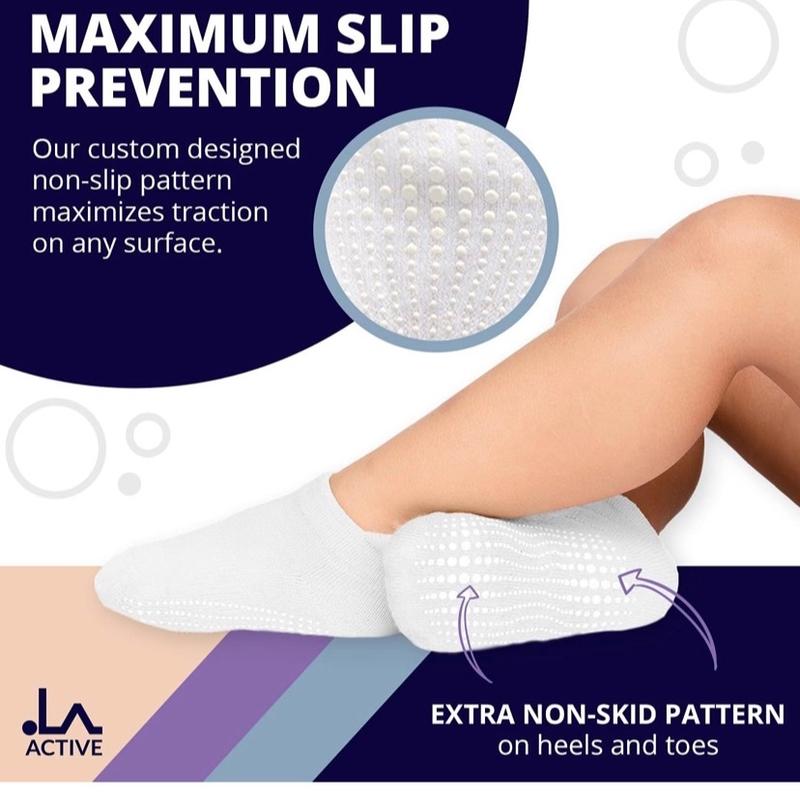 LA Active Baby and Toddler Ankle Socks with Grip - Non-Skid Anti-Slip Kids Socks 0-3 month .Pack of 6 Pairs 4