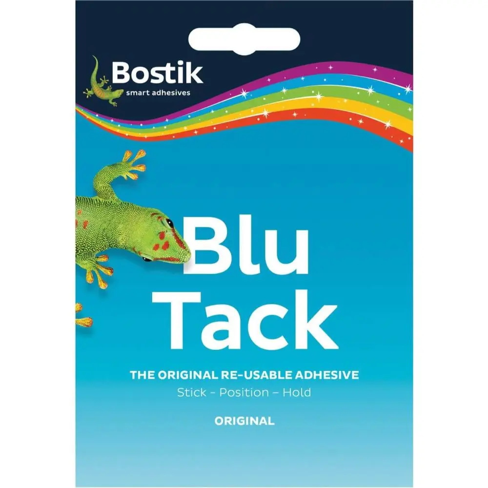 Blu Tack, Multipurpose Reusable Adhesive, Clean, Safe & Easy to Use, Non-Toxic, Handy Size, Colour: Blue