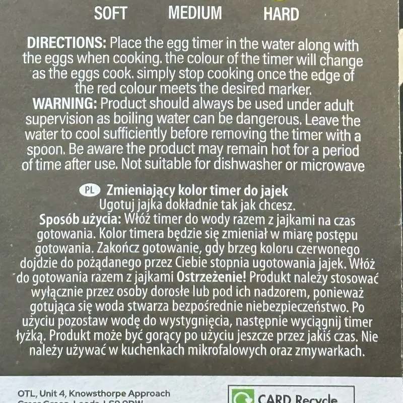 Egg Timer Colour Changing - Kitchen Utensil for Cooking Easy To Use Boiled Eggs Cooking Poached Hard Boil 2
