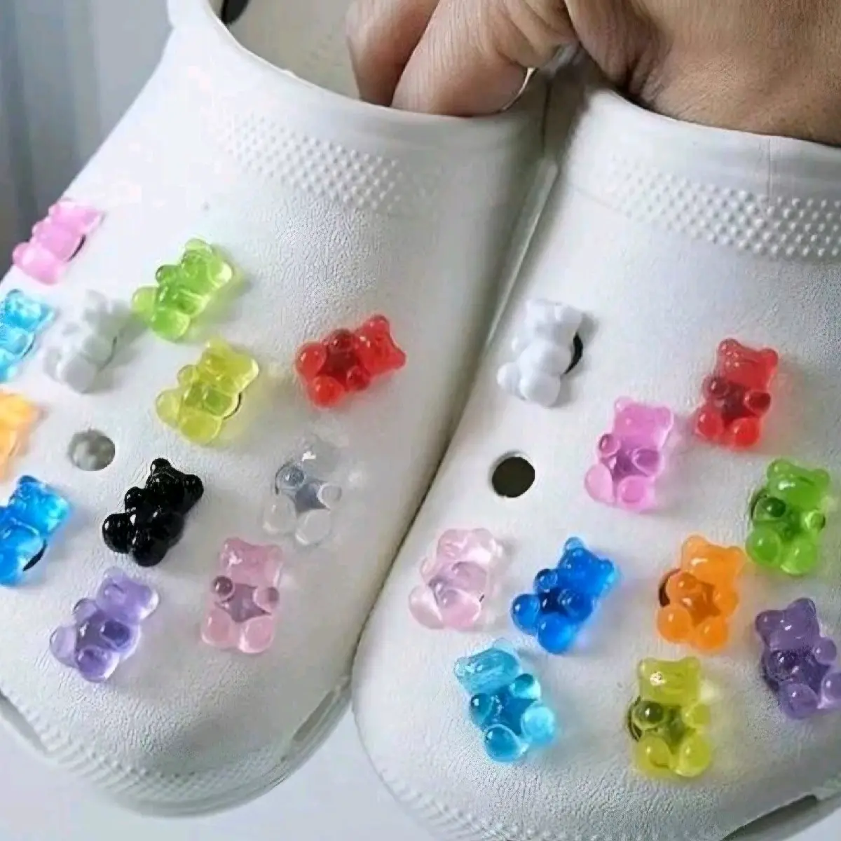 Mixed Coloured gummy bear sweet x1 Croc charms jibbitz shoe accessory decoration footwear