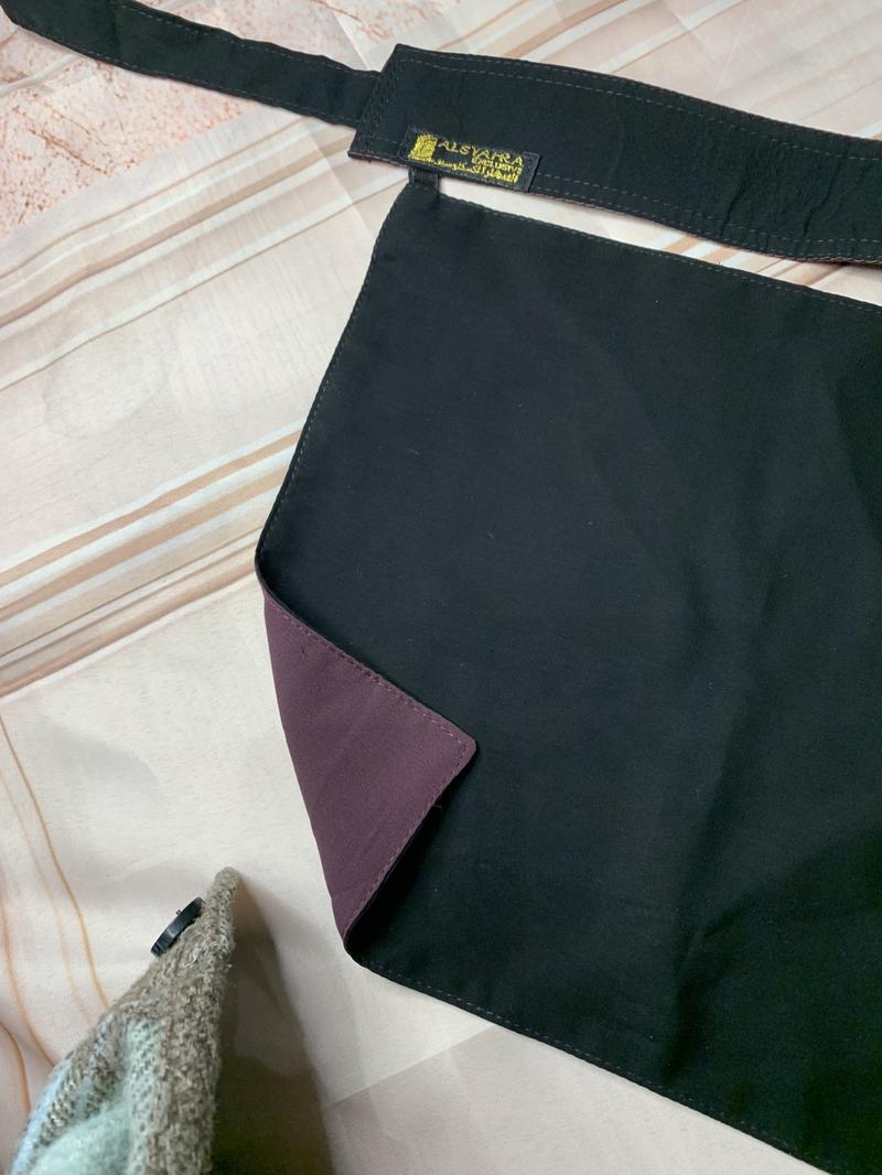 Product Introduction of Women's Two in One Color Niqab for black and wine 8