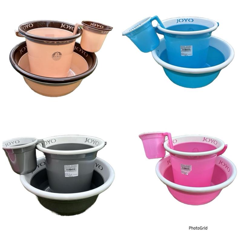 Joyo Bucket Bowl and Jug Set - 13L Bucket and 40cm Bowl with 1100ml Jug - Drinkware 0