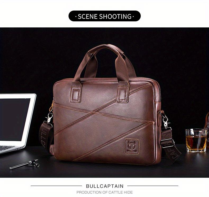 Product Introduction of BULLCAPTAIN Men's Leather Briefcase Multifunctional Handbag 43