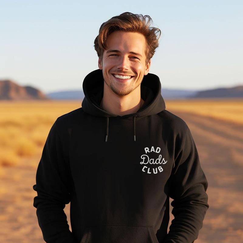 Rad Dads Club Hoodie Cool Dad Hoodie Dad Era Hoodie Father Sweatshirt Dad Birthday Giftbaby Announcementpregnancy Revealnew Dad Gift 0