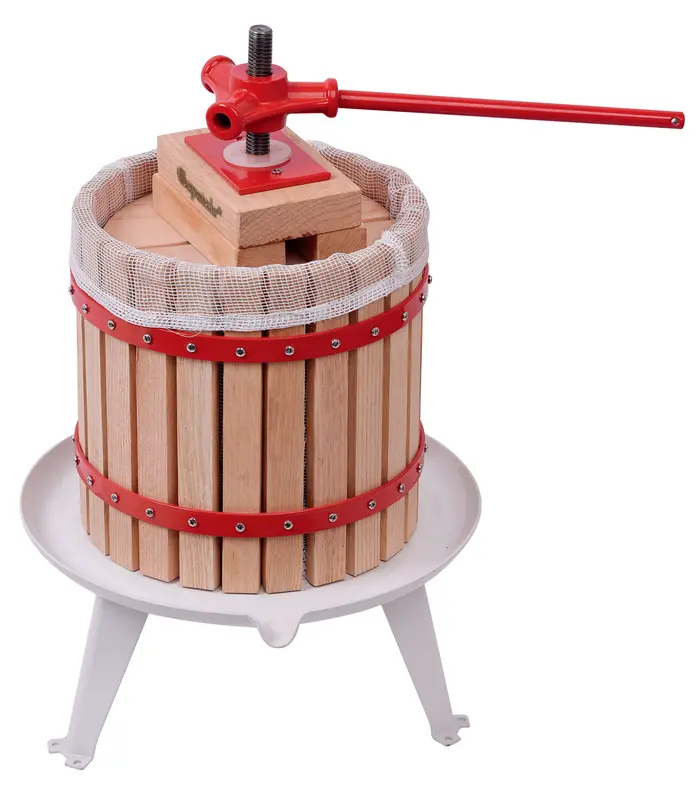 Crystals Traditional Handmade Heavy Duty Wooden Kitchen Fruit Pressed Wine Cider Maker Crusher Apple Juicer Utensil - 18L Capacity 2