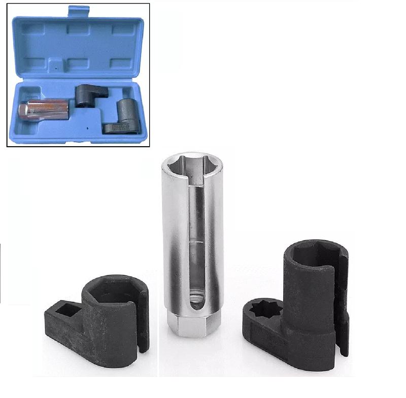 3PC OXYGEN LAMBDA SENSOR SOCKET REMOVAL SET 22mm 3/8" 1/2" Tool Kit Engine #26-7 1
