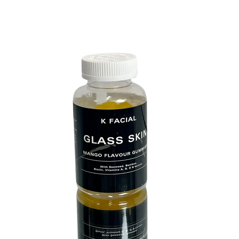K Facial Glass Skin Vegan Collagen Gummies for Healthy Hair, Skin & Nails made with Seaweed Collagen - Mango Flavour 2
