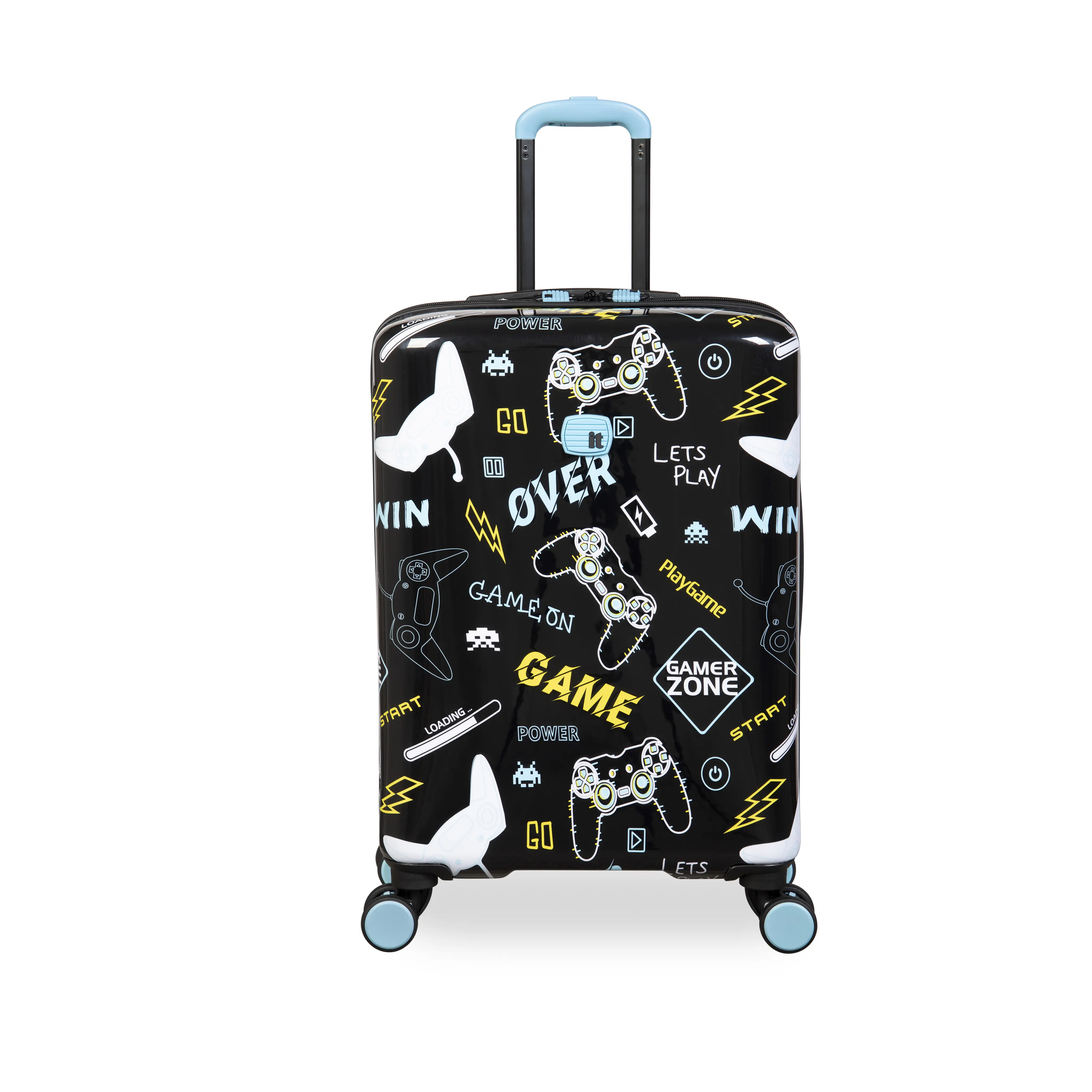 it Luggage | Kids' Liquified Cabin in Games Console Design | Children's Video Games Case | Hard Shell