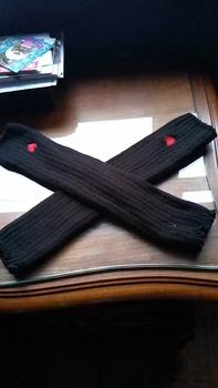 Product Review of Women's Cute Heart Embroidery Gloves, Fashionable Casual Trendy Y2K Knitting Arm Warmers, Gift for Sister, Fashionable Accessories for Daily Wear Christmas Gift, Christmas Gifts for Girlfriend, Valentine's Day, Gift from 🇫**👻 1