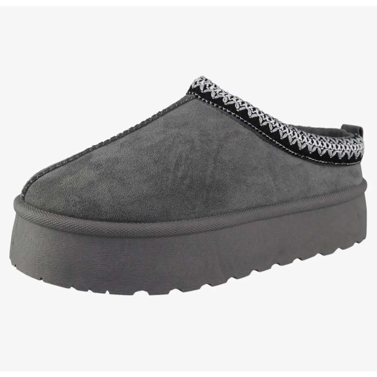Ladies Faux Suede And Fur Lined High Sole Women Slippers Size UK 3-8 Footwear Shoe Walking Shoes Flipflop Slide Comfort Lightweight Girl Valentine Gift For Her Valentine Gifts Valentine Wearing Valentine Day cute slippers Christmas Gift For Her Deals Soft