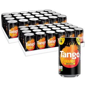 Tango Original Orange Cans 330ml - Pack of 48, Beverage Drink Tangy Flavour
