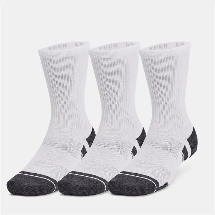 Under Armour Mens Heatgear Crew Socks - 3 Pack Fabric Menswear
