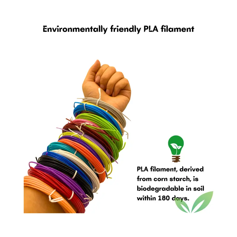 Total 328 Feet 3D Pen Filament Refills PLA 20 Colors 1.75mm 3D Printing Pen Filament 16.4 Feet Per Color For 3D Pen Plastic 6