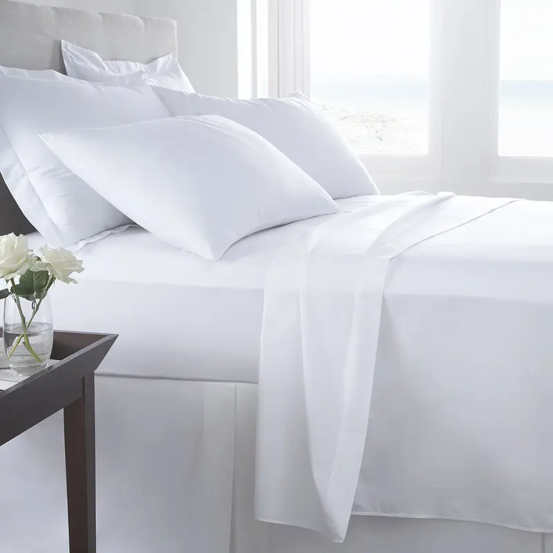 400 Thread Count Fitted Sheet 100% Cotton Satin Sheen Hotel Quality Super Soft Luxurious Fitted Bed Sheet (Super Fitted Sheet, White) 0