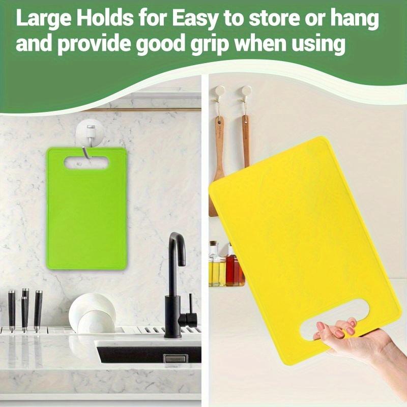 1pc Set Double-Sided Plastic Cutting Boards - BPA Free, Non-Slip Kitchen & Dining Essentials Chopping Knives 7