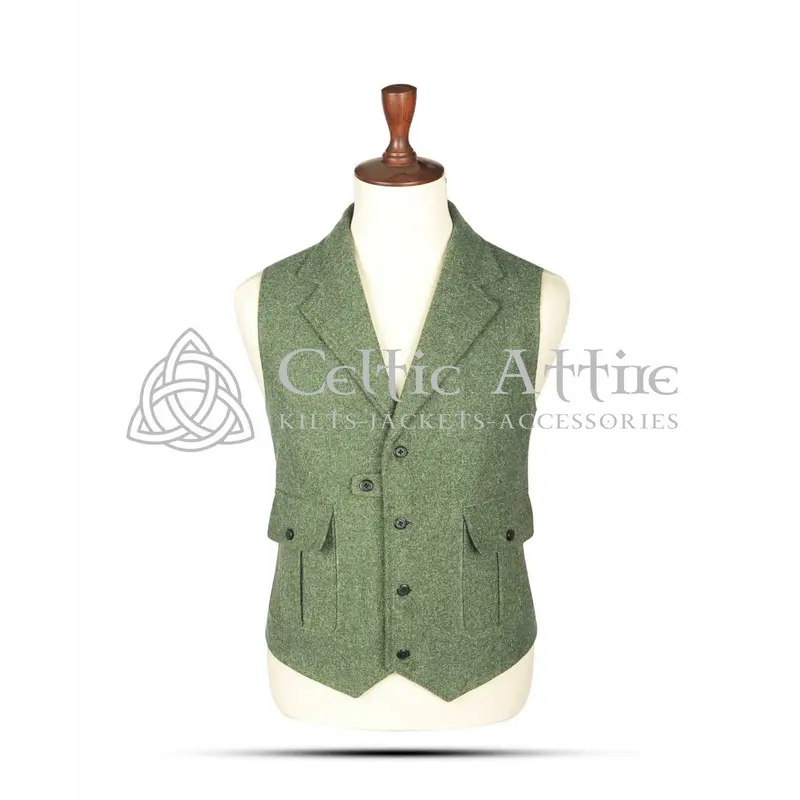 Lovat Green Wool Kilt Vest 0