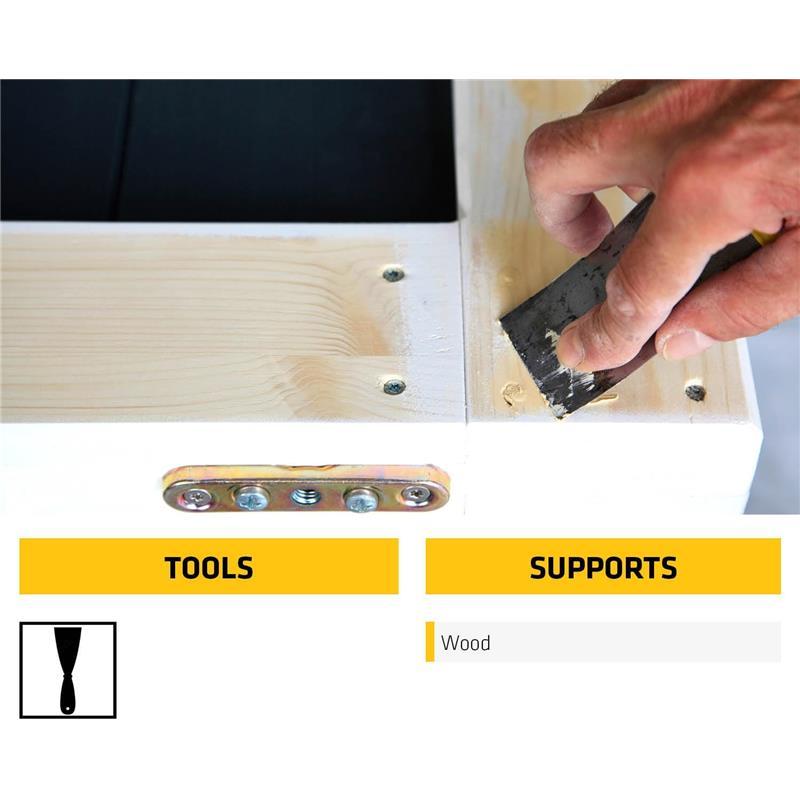 Everbuild Multipurpose Wood Filler – Indoor & Outdoor Use, Sandable & Stainable – 250ml 5
