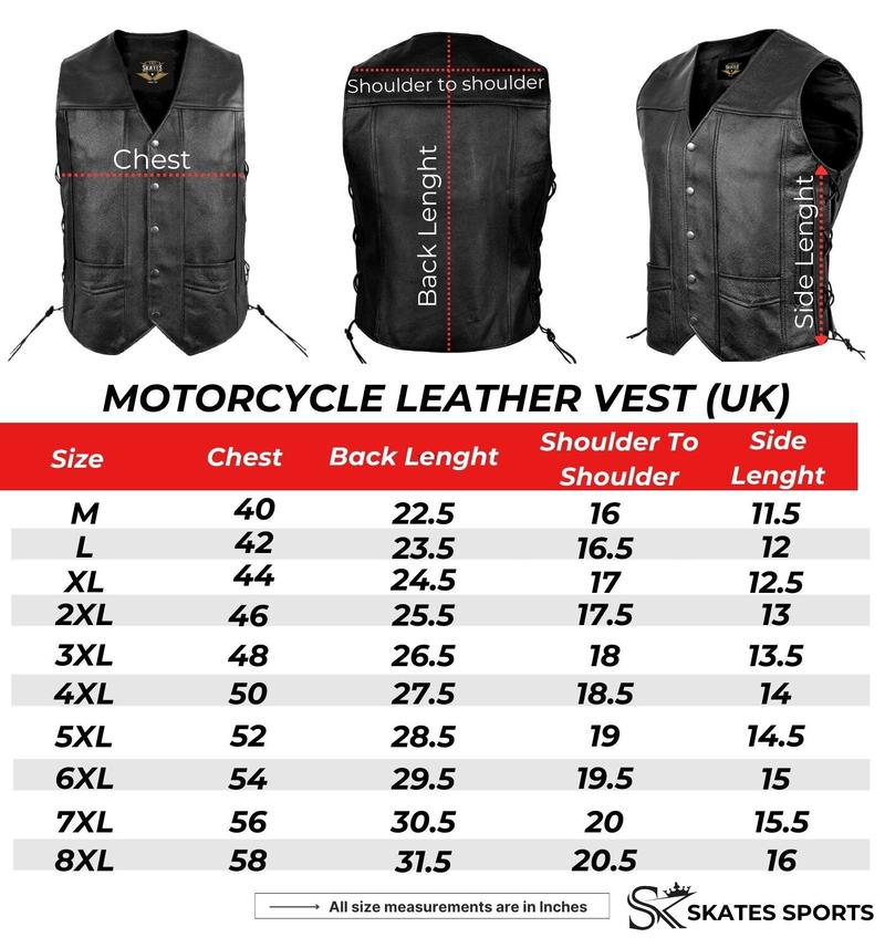 Product Introduction of Men's Black Leather Waistcoat with Side Laces and Multiple Pockets 2 Concealed Carry Gun Pockets Riding Biker Vest 0