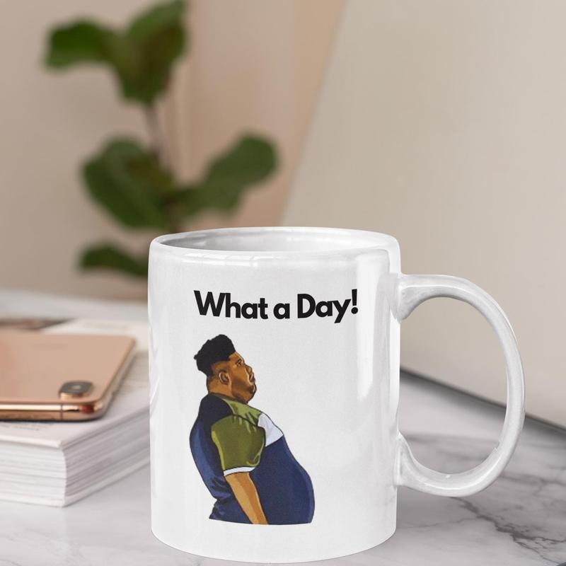 What a day mug, harvey price , funny gift, meme mug ,joke present,  White Glossy Mug , Mug present, Perfect for Coffee and Tea mug  obsession Ceramic Drinkware 1