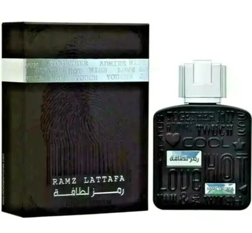 Ramz Silver By Lattafa Unisex Eau de Parfume Arabic Amber Wood Scent 100ml Gift 1
