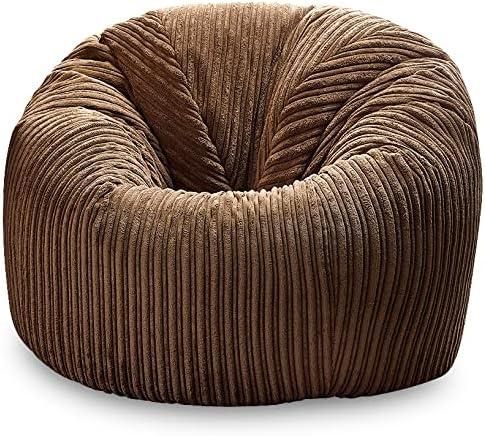 Jumbo Cord Beanbag Chair, Large in Plush, Great as Beanbag Lounger/Recliner 4
