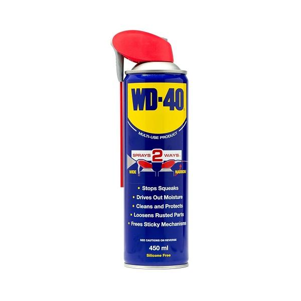 Product Introduction of WD-40 Multi-Use Smart Straw Rust Remover Spray Aerosol Can Clean Rust, 450ml - Blue - Household 0