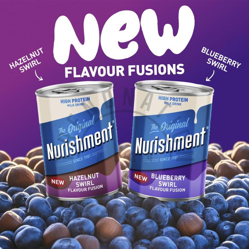 Nurishment High Protein Drink Blueberry Swirl Rich in Vitamins and Minerals 12 Pack (12 x 400g) Beverage Milk 4