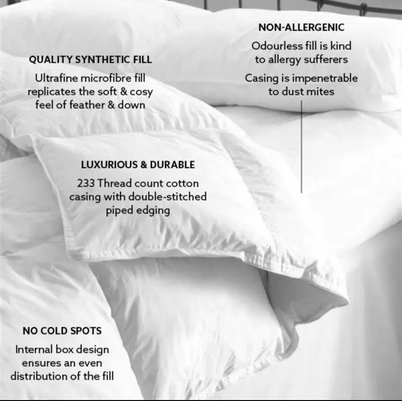 16.5 Tog ,Ultra-Warm Quilt/Duvet For Extreme Cold-Hypoallergenic,Cozy Winter Bedding with Soft Microfiber Cover,All Sizes,Single Duvet,Double Duvet,King Duvet,Super King Duvet,Bed,Duvet,Breathable Duvet warm duvet winter duvet topper sale 16.5 togg 5