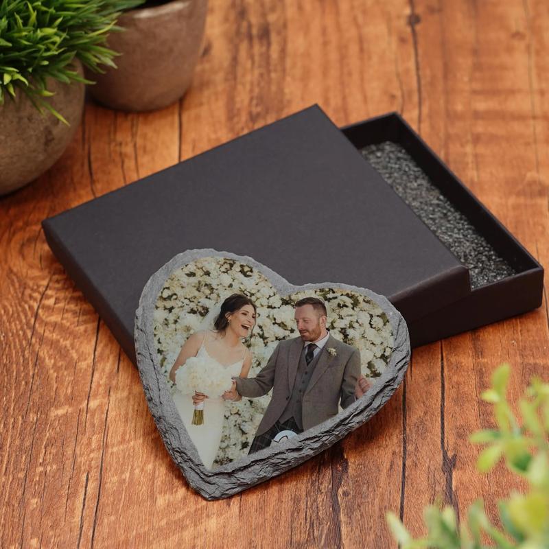 Personalised Photo Slate Printed Plaque With Custom Image & Stand 9