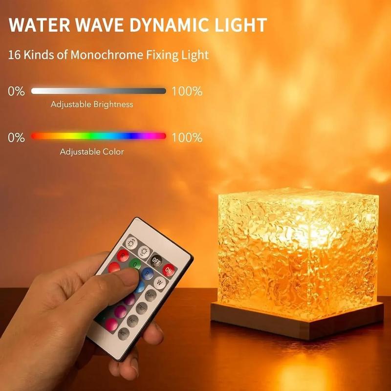 Ocean Wave Projector Light 16 Colors Midnight Aura Aurora Glow Lamp Home Office Bar Restaurant Underwater Projector Night Light 3