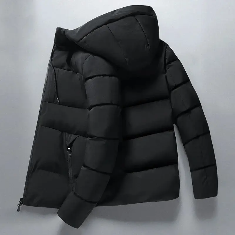 Winter Leisure Thicken Warm Waterproof Jacket Parka Men Autumn New Outwear Windproof Hat Hooded Parka Jacket Men Menswear Coats Long Sleeve Casual