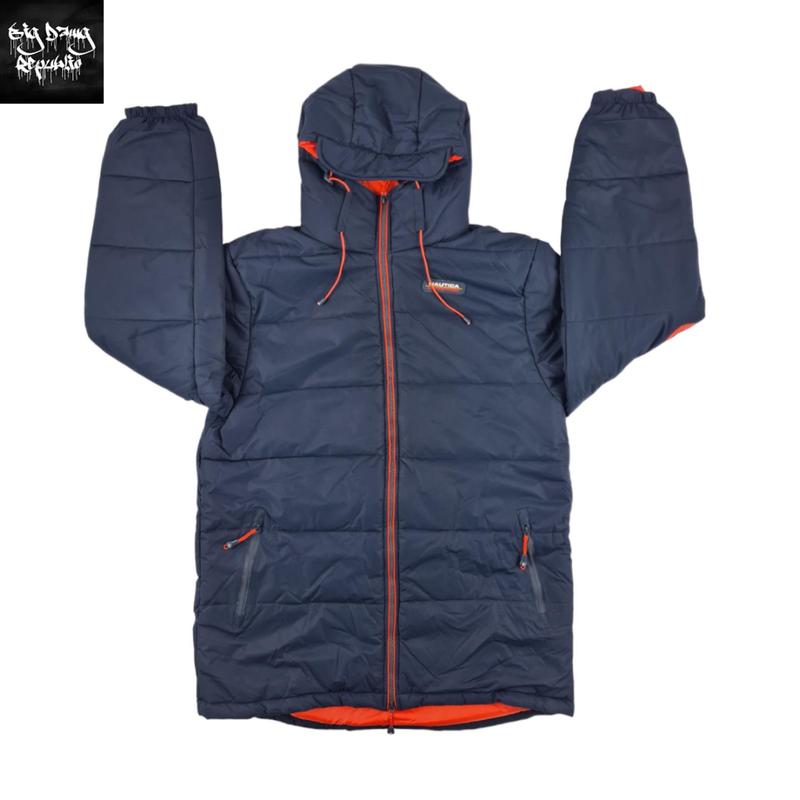 NAUTICA COMPETITION Men's Mako Puffer Padded Hooded Wrap Around Neck Winter Jacket Menswear  Coats 7
