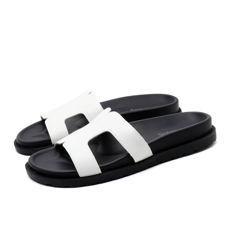 SHUSHUBLISS New summer a stirrup women's slippers comfortable versatile casual fashion women's sandals summer open-toe slippers 1