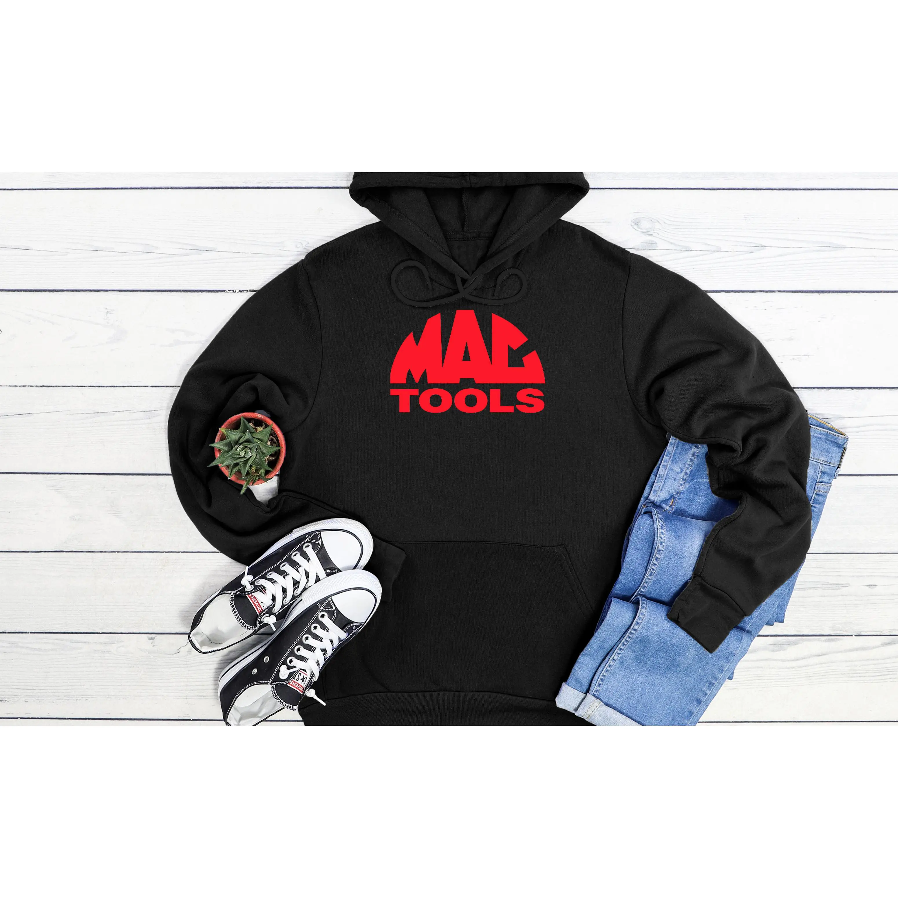 Mac Tools Logo Power Work Wear Funny Men Women Unisex Hoodie Black Grey