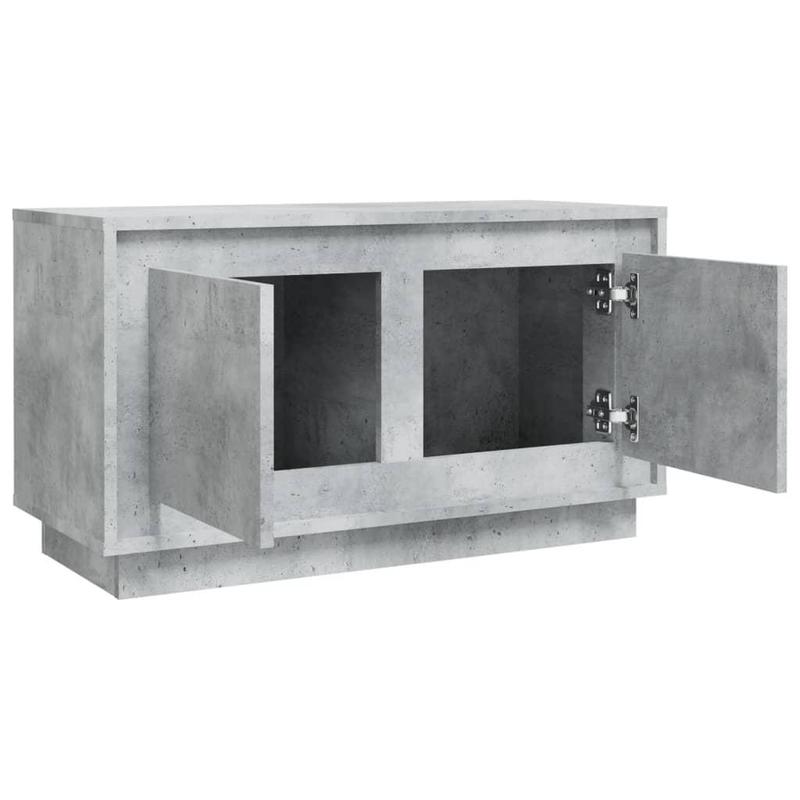 TV Cabinet Concrete Grey 80x35x45 cm Engineered Wood 6