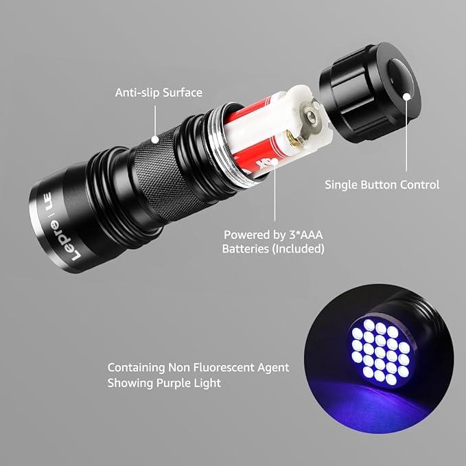 Pet Urine Detector UV Light, 21 LED 395nm UV Torch 4