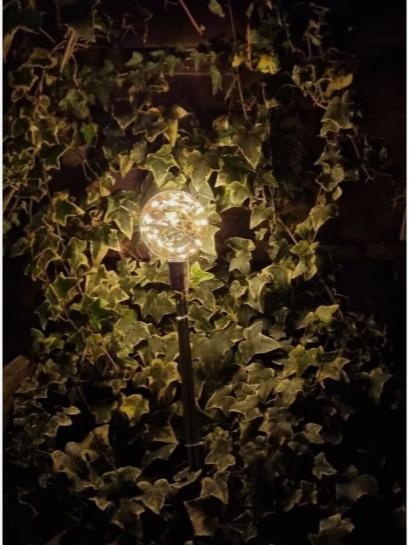 Set Of 4 Solar Copper Wire Globe Stake Lights Brand New in The Box 2
