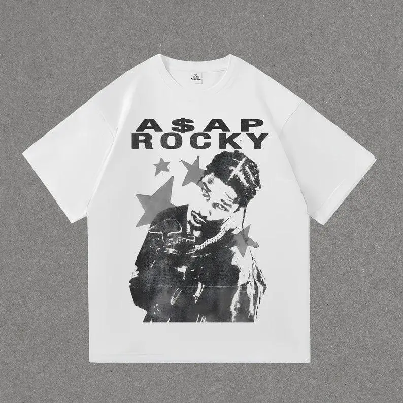 ASAP Rocky Shirt , ASAP Rocky Merch , Rapper Tee ,ASAP Rocky Vintage Shirt , Unisex T-Shirt Cotton Menswear
