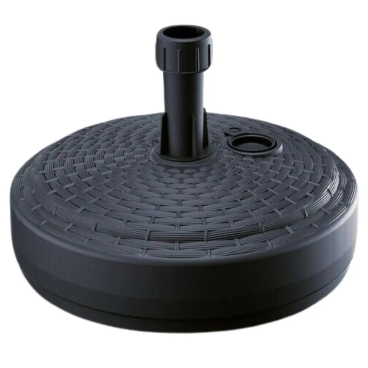 Sturdy Round Rattan Umbrella Base for Parasols