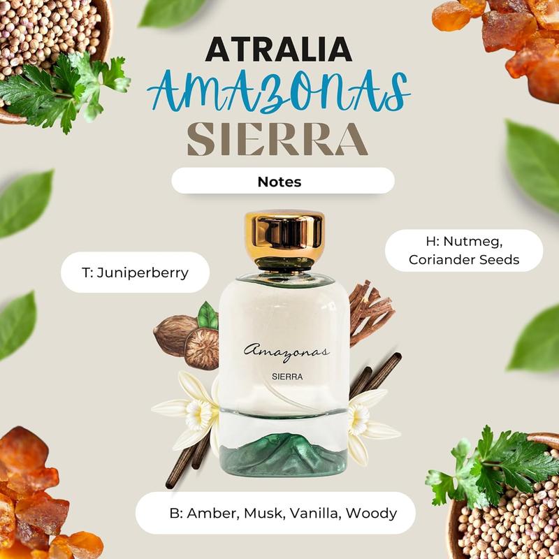 Atralia Amazonas Sierra Arabian Perfume Unisex - Affordable Strong Attractive Spray - 100ml 3